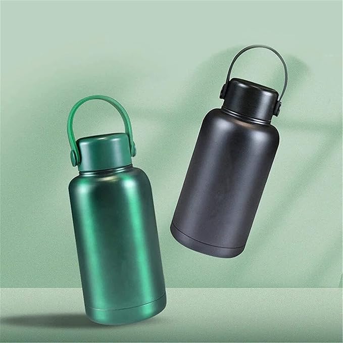 Black Triple-Layer Insulated Shaker Cup, 400ml Portable Heating Hand Warmer Coffee Cup - Image 2