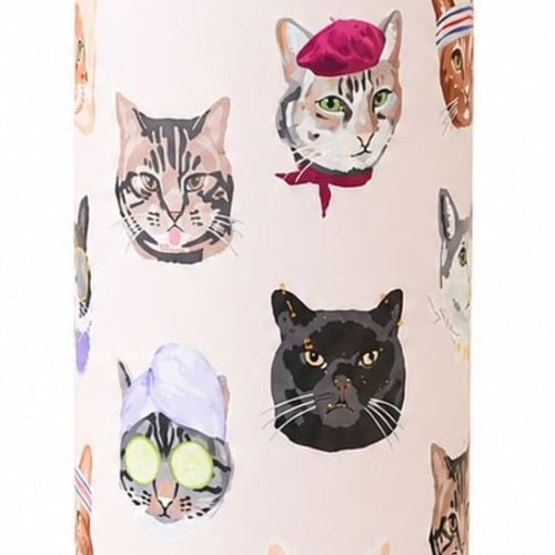 32oz Cat Collage Insulated Stainless Steel Water Bottle | for Sports and Travel
