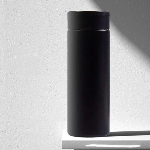 Smart Fingerprint Lock Insulated Tumbler, 420ml USB Magnetic Charging Travel Mug